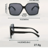 European Style Oversized Sunglasses - Image 2
