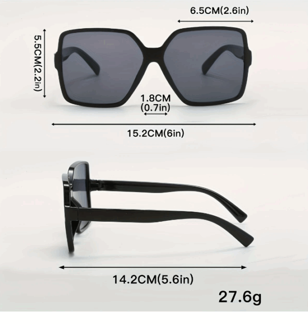 European Style Oversized Sunglasses - Image 2