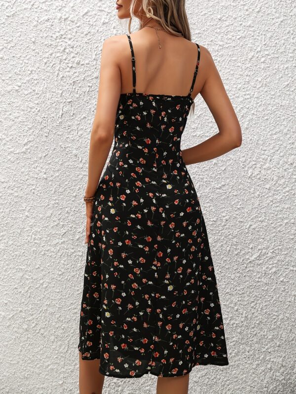 Polka Dot Print Summer Dress - Image 4
