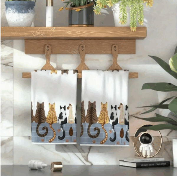 Cat-Tails Tea Towels (Set of Two) - Image 2