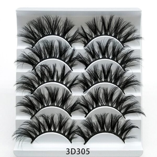 Mink False Eyelashes - Five Pairs - Image 5