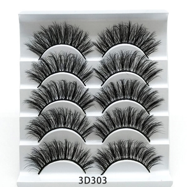 Mink False Eyelashes - Five Pairs - Image 2