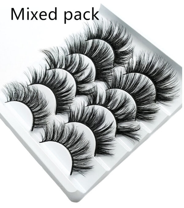 Mink False Eyelashes - Five Pairs - Image 3