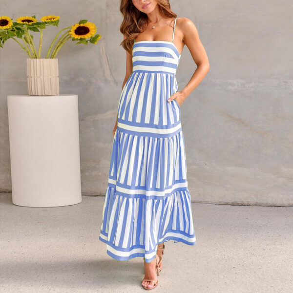 Summer Striped Summer Dress - Image 5