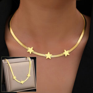 Stars Choker Style Necklace