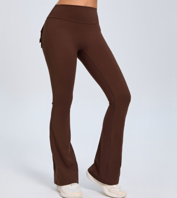 Flared Yoga Pants With Pockets - Image 8