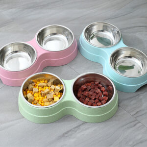 Double Bowl Pet Dish