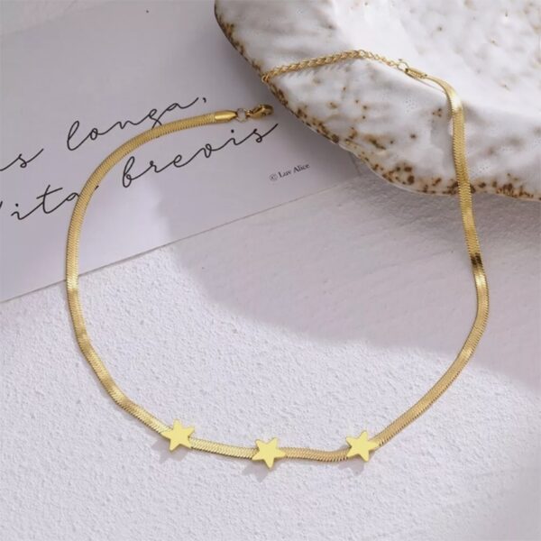 Stars Choker Style Necklace - Image 2