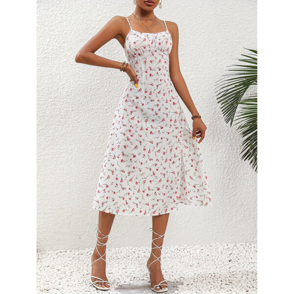 Polka Dot Print Summer Dress - Image 5