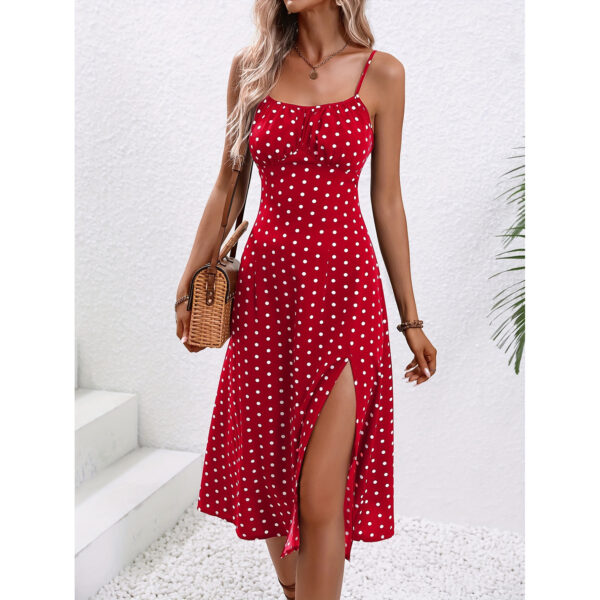 Polka Dot Print Summer Dress - Image 7