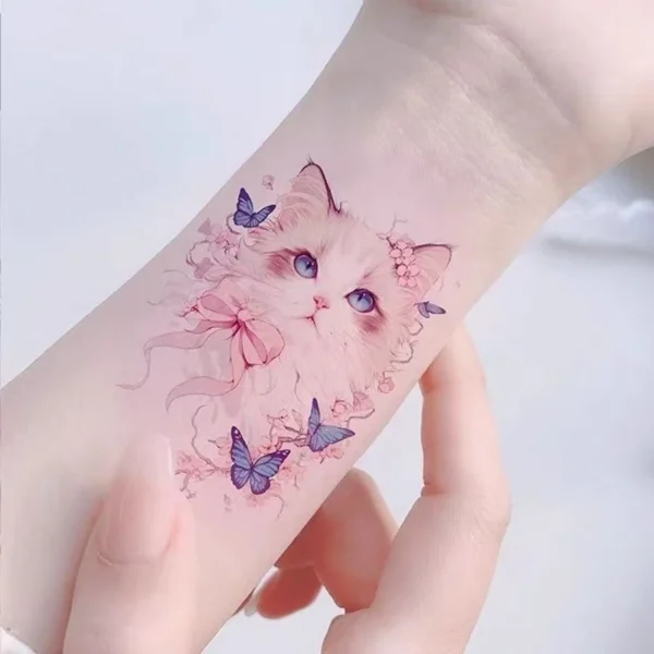 Beautiful Cats - 4 Temporary Tattoos - Image 6