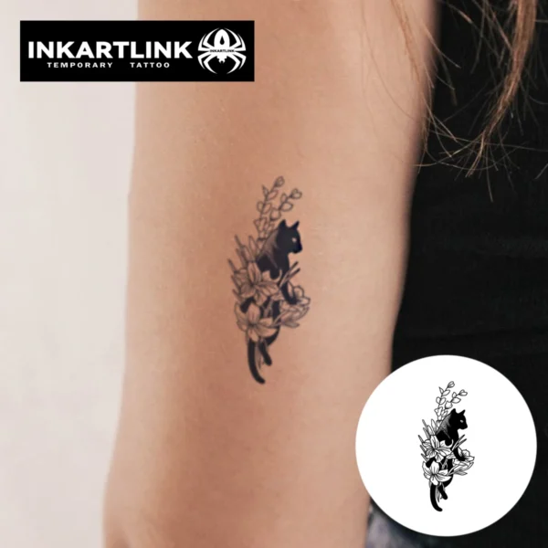 Cat Temporary Tattoo - 3 Pack - Image 2