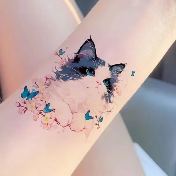 Beautiful Cats - 4 Temporary Tattoos - Image 5