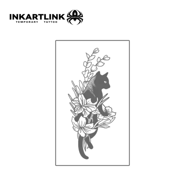 Cat Temporary Tattoo - 3 Pack - Image 3