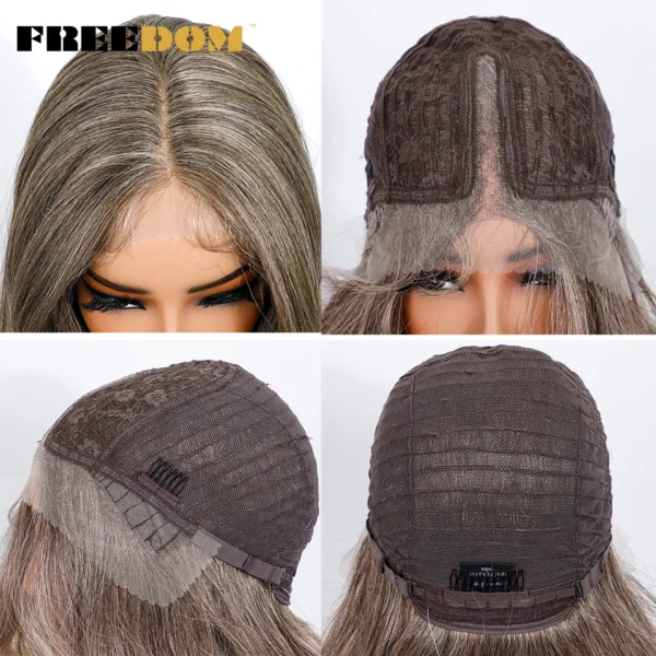 Layered 24" Ombre Brown/Blonde Wig (Color 1B) - Image 2
