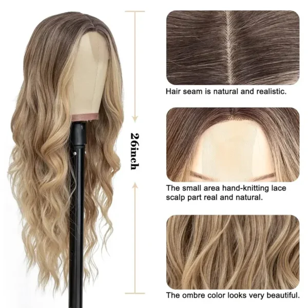 Brown Ombre Soft Wave Wig - Image 2