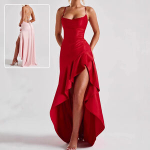 Women's Backless Asymmetrical Summer Dress