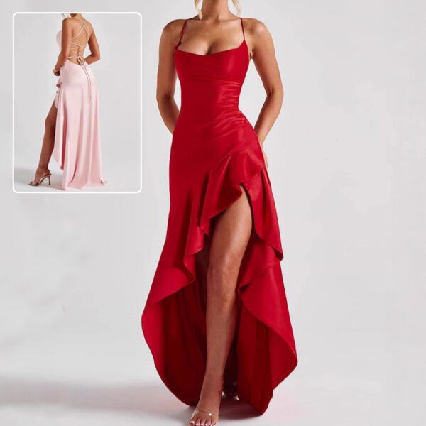Women's Backless Asymmetrical Summer Dress