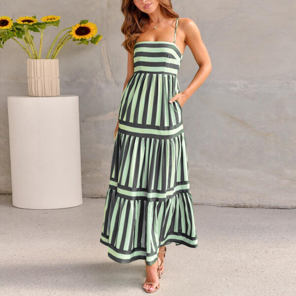 Summer Striped Summer Dress - Image 4
