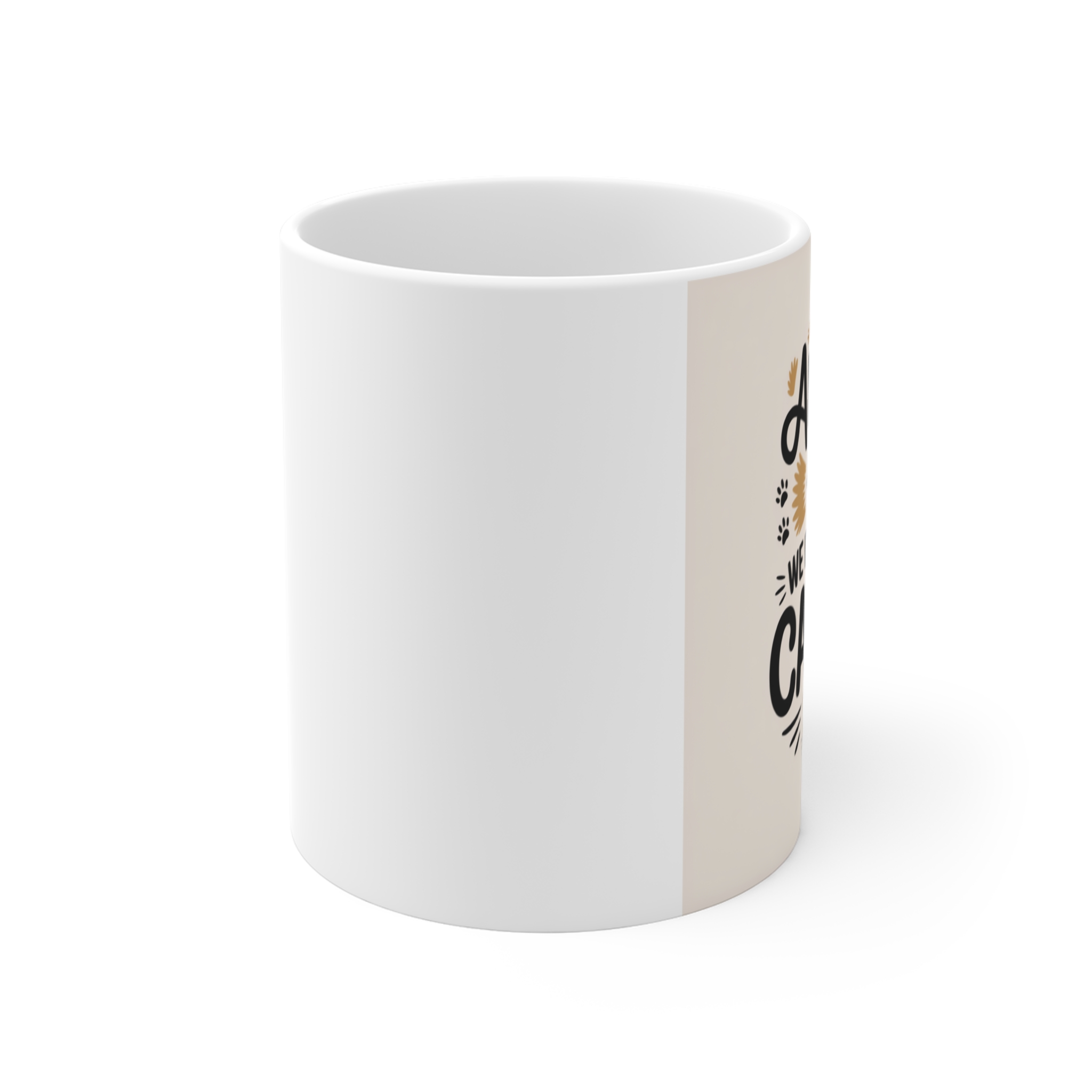 Around Here We Decorate With Cat Hair Mug 11oz - Image 2