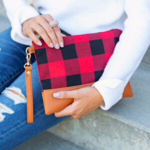Cozy Plaid Clutch (Colour Choices)