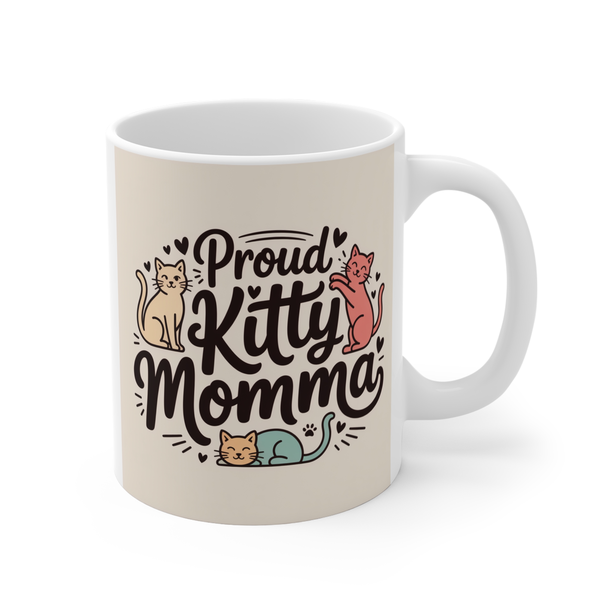 Proud Kitty Momma Mug 11oz - Image 4