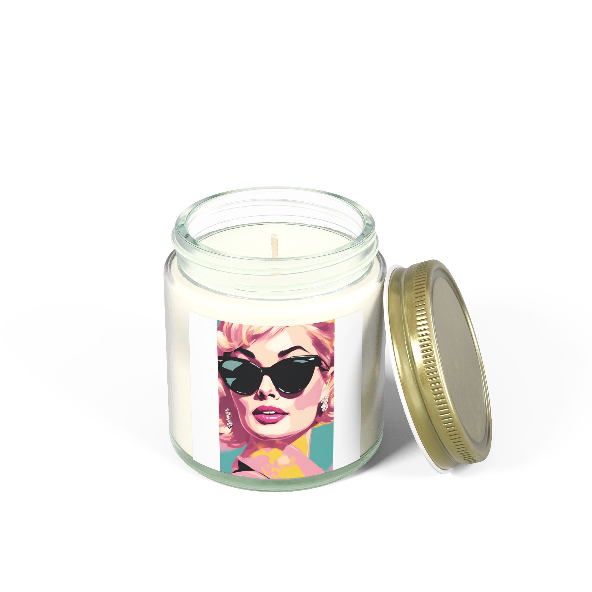 Retro Chic Scented Candle - Coconut Apricot Wax - Image 2
