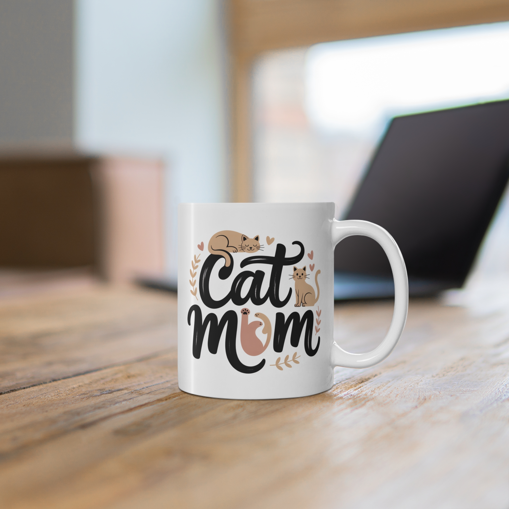Cat Mom Mug 11oz - Image 5