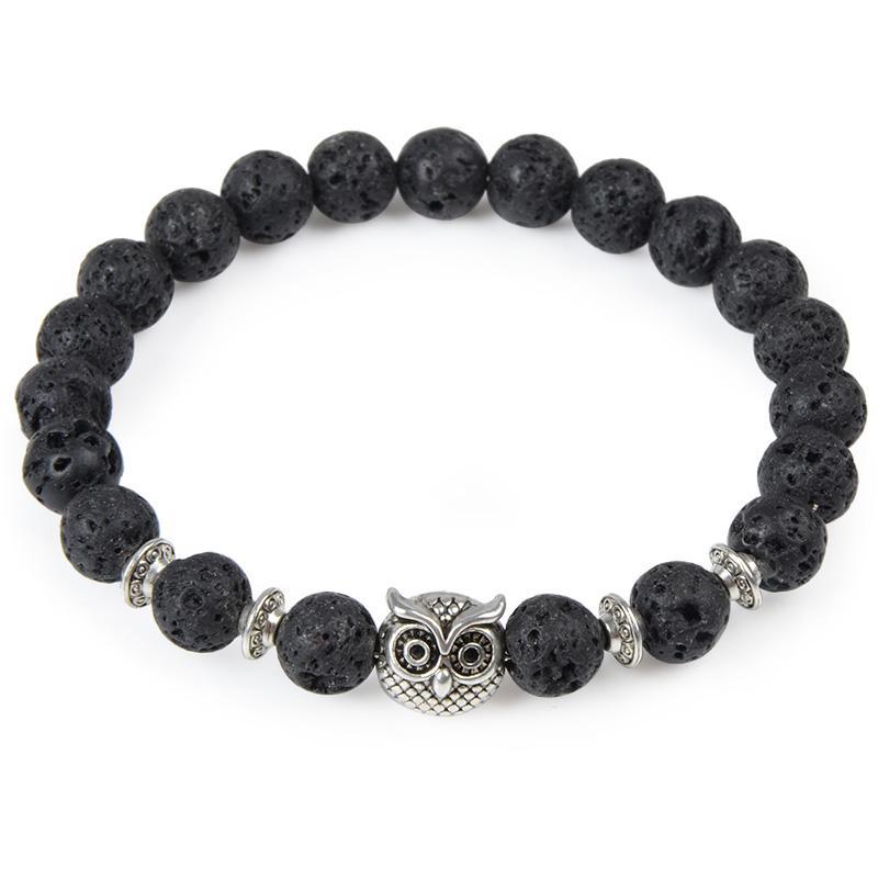 Natural Stone Owl Yoga Bracelet - Image 7