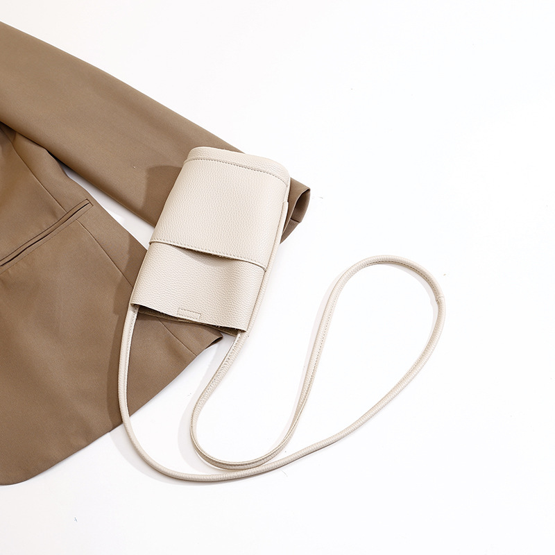 Vegan Leather Crossbody Mobile Phone Bag - Image 2