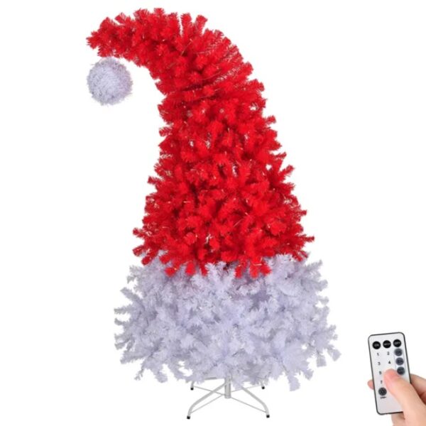6 FT Santa Hat Style Pre-lit Christmas Tree - Image 3