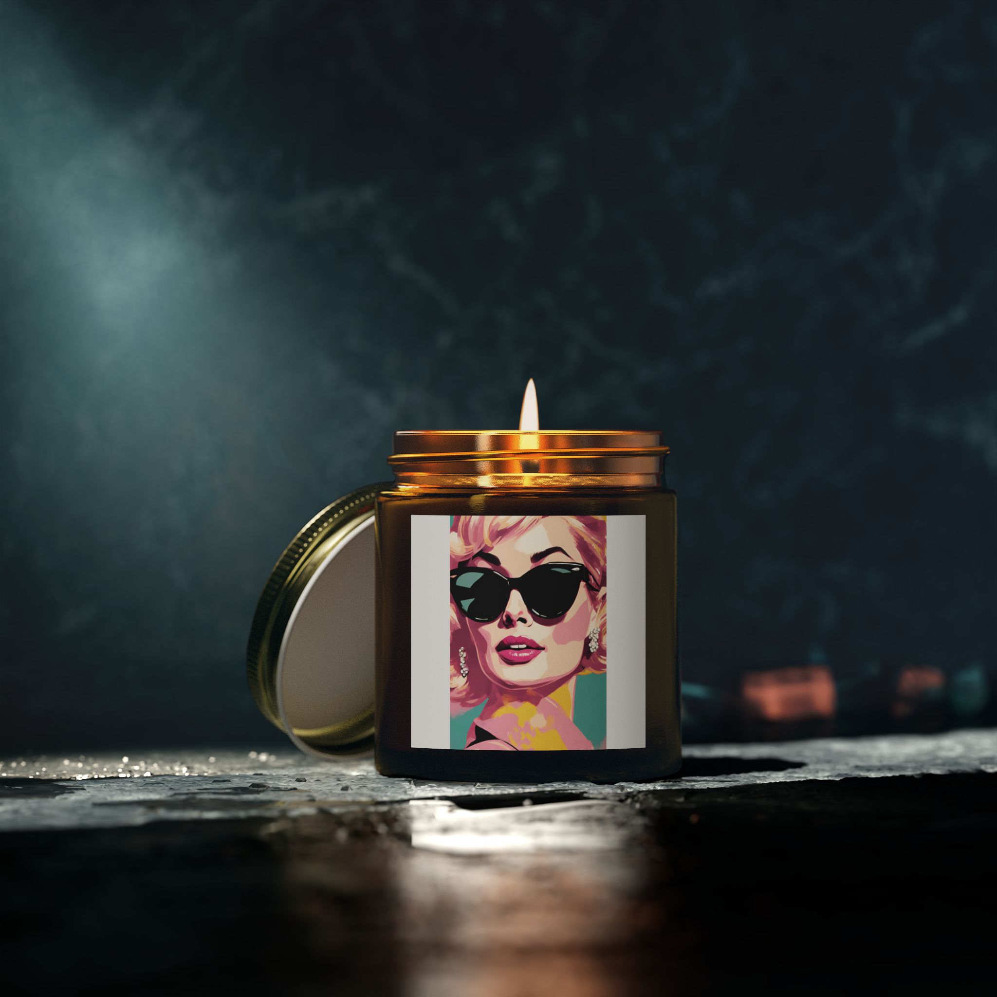 Retro Chic Scented Candle - Coconut Apricot Wax - Image 60