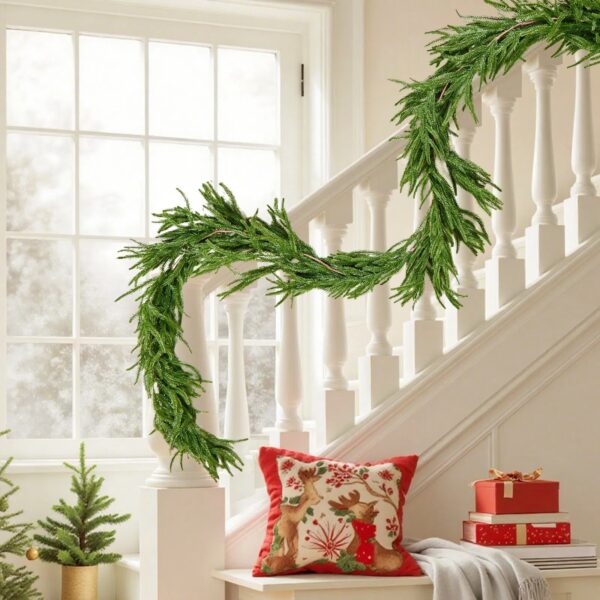 Christmas Garland 9Ft Artificial Greenery - Image 6