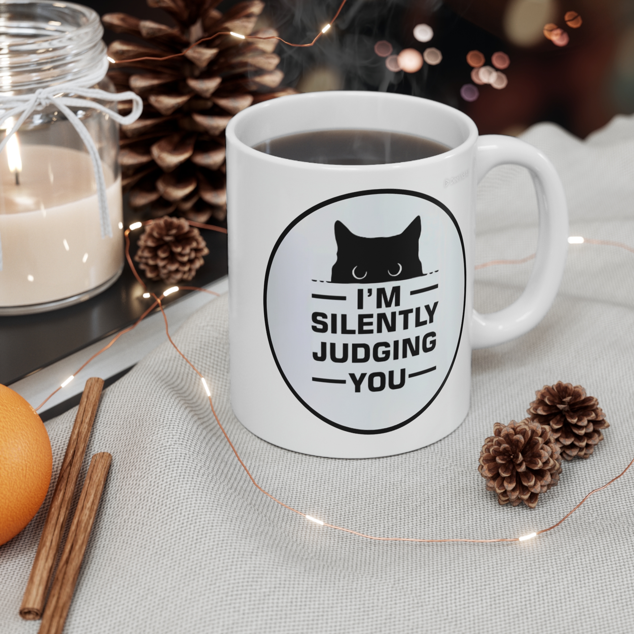 I'm Silently Judging You Coffee Mug - 11oz - Image 2