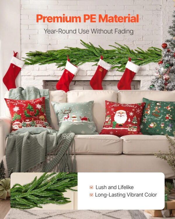Christmas Garland 9Ft Artificial Greenery - Image 4