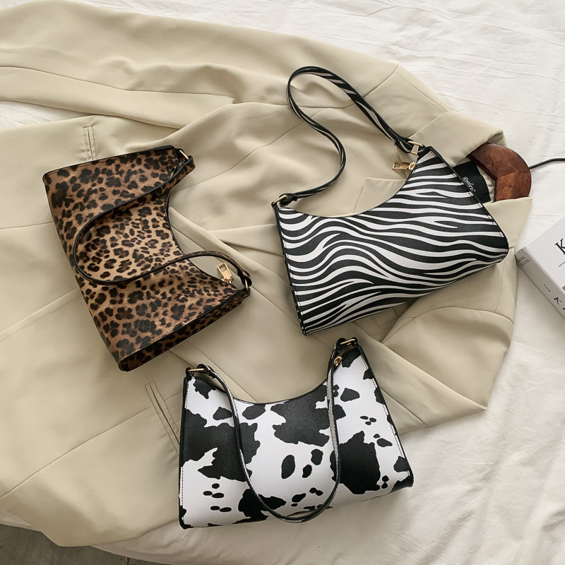Zebra, Leopard or Cow Print Shoulder Bag