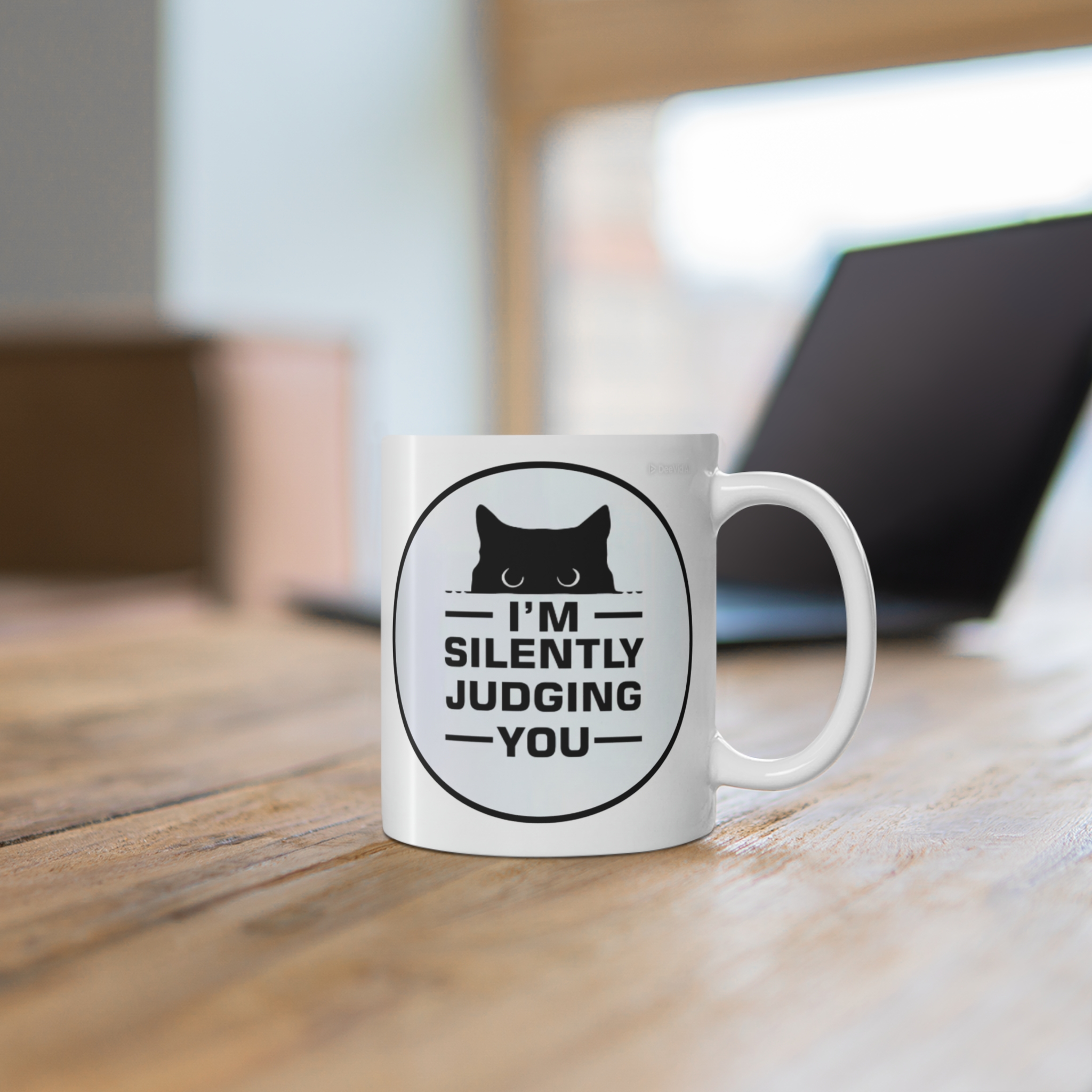I'm Silently Judging You Coffee Mug - 11oz - Image 3