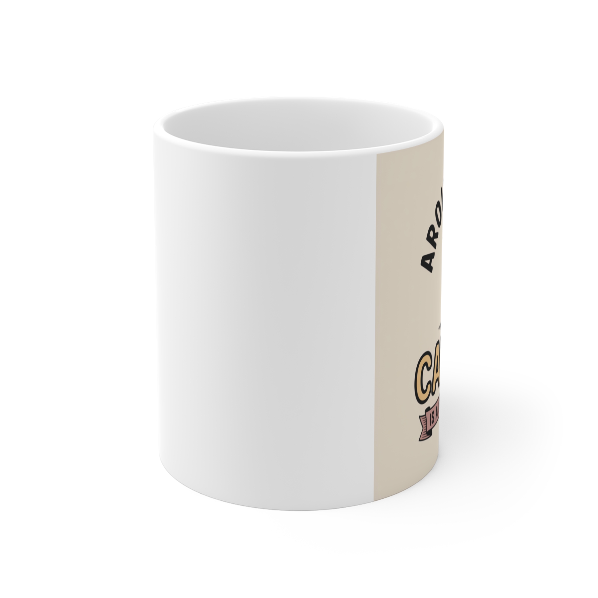 Around Here Cat Hair is a Fashion Accessory Mug 11oz - Image 2