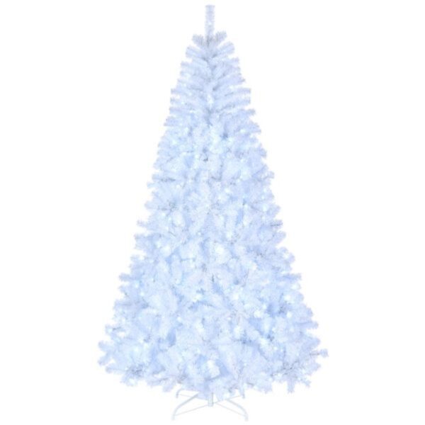 7' White Christmas Tree With 500 Lights