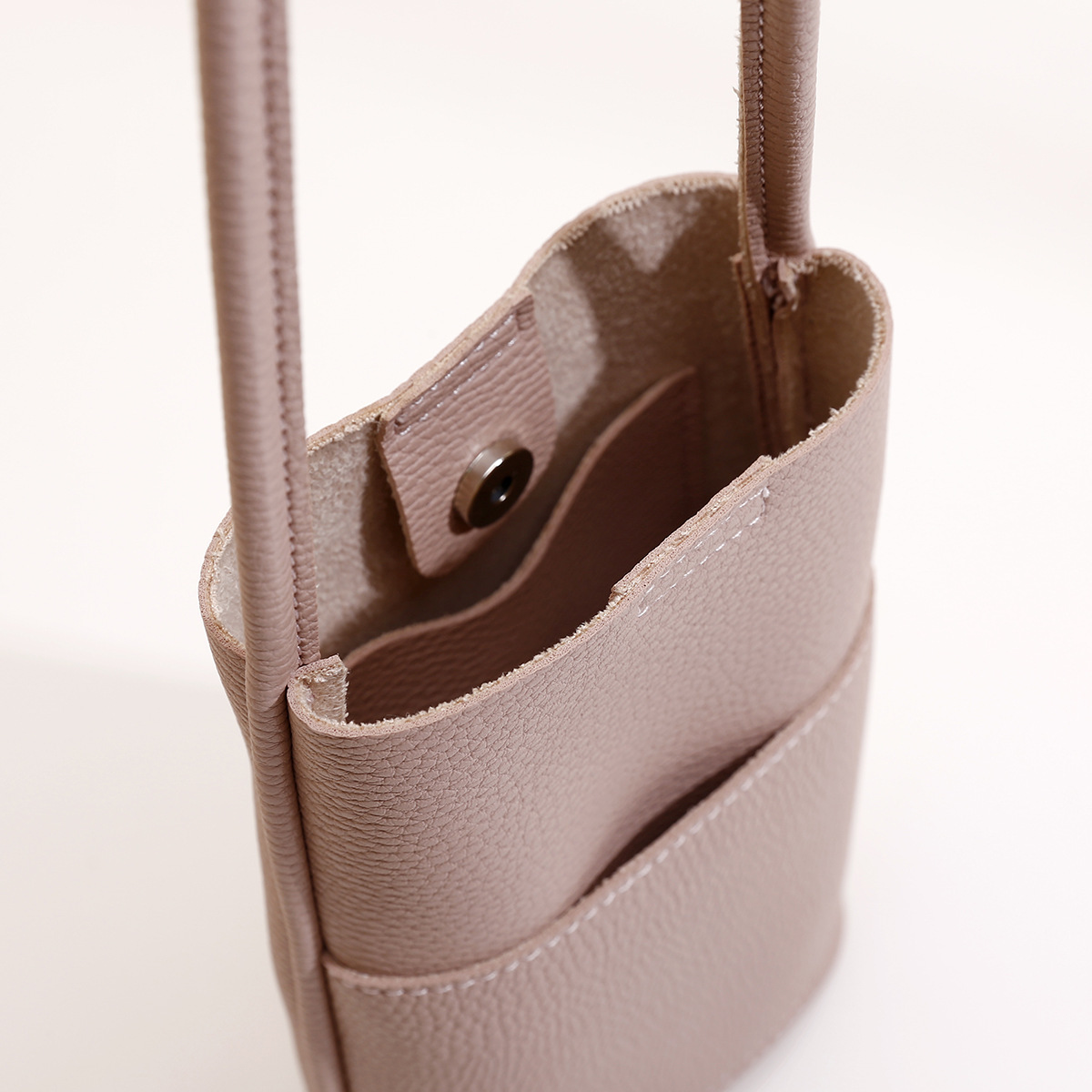 Vegan Leather Crossbody Mobile Phone Bag - Image 7