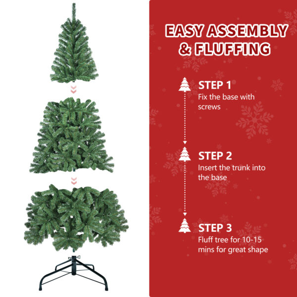 Un-Lit Green Christmas Tree - Image 6