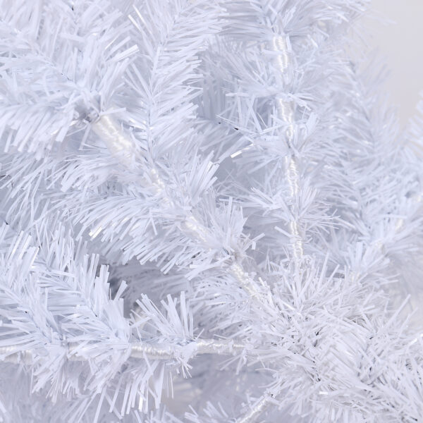 7.5 Feet White Slender Christmas Tree - Image 2
