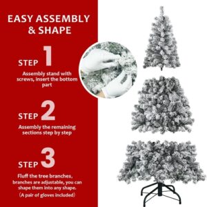6' Snow Flocked Christmas Tree