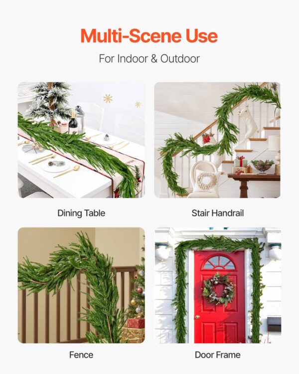 Christmas Garland 9Ft Artificial Greenery - Image 3
