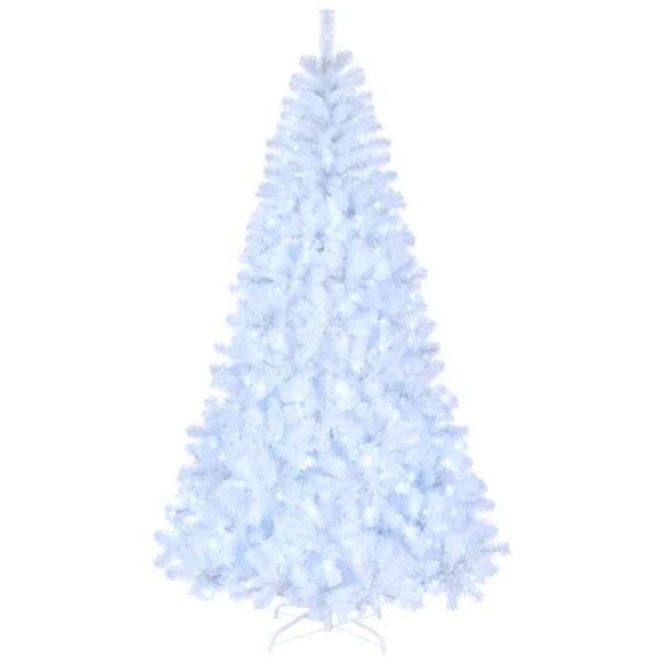 7ft White Christmas Tree - 500 Lights/ 8 Modes