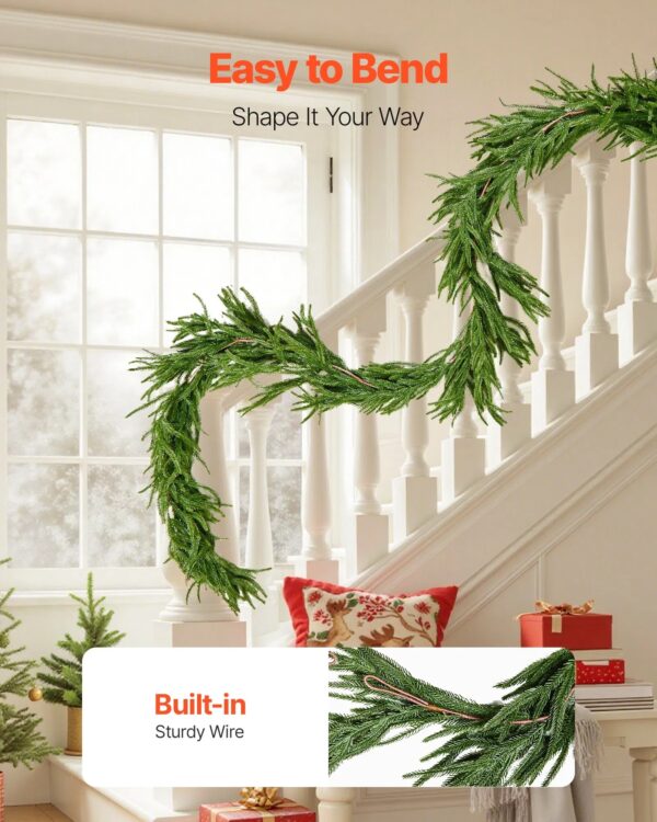 Christmas Garland 9Ft Artificial Greenery - Image 2