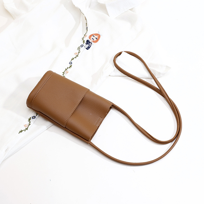 Vegan Leather Crossbody Mobile Phone Bag - Image 8