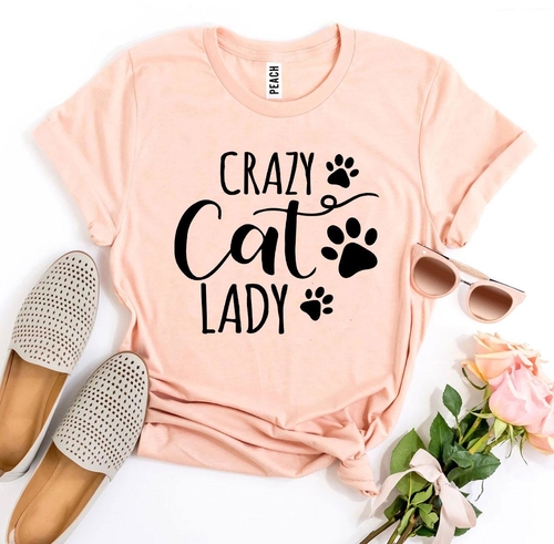 Crazy Cat Lady T-shirt - Image 3