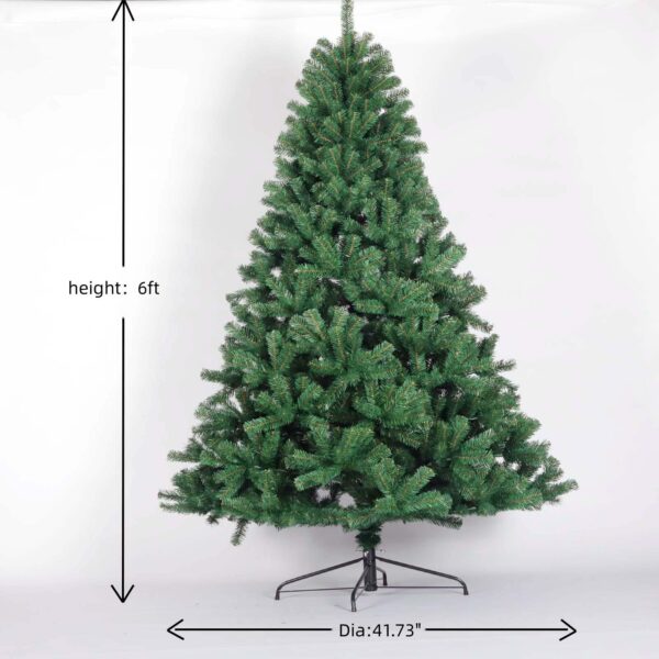 6 Feet Non-Lit Christmas Tree - Artificial Spruce - Image 6