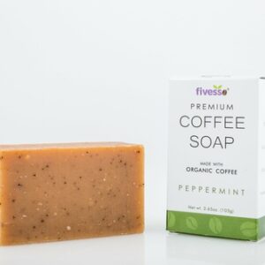 Luxury Peppermint Coffee Soap Bar